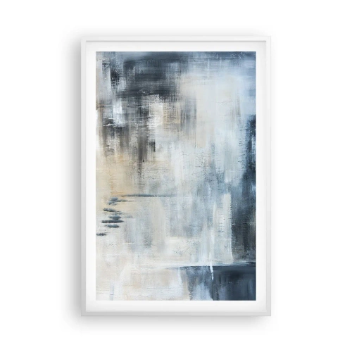 Plagát v bielom ráme - Za závojom modrej - 61x91 cm