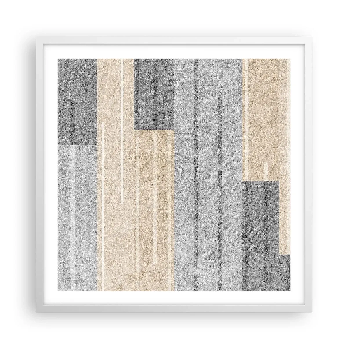 Plagát v bielom ráme - Kompozícia: drž sa - 60x60 cm