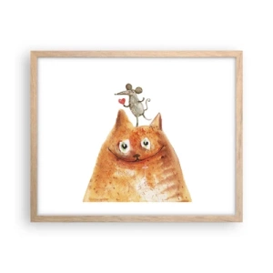 Plagát v ráme zo svetlého duba - Paradoxy lásky - 50x40 cm