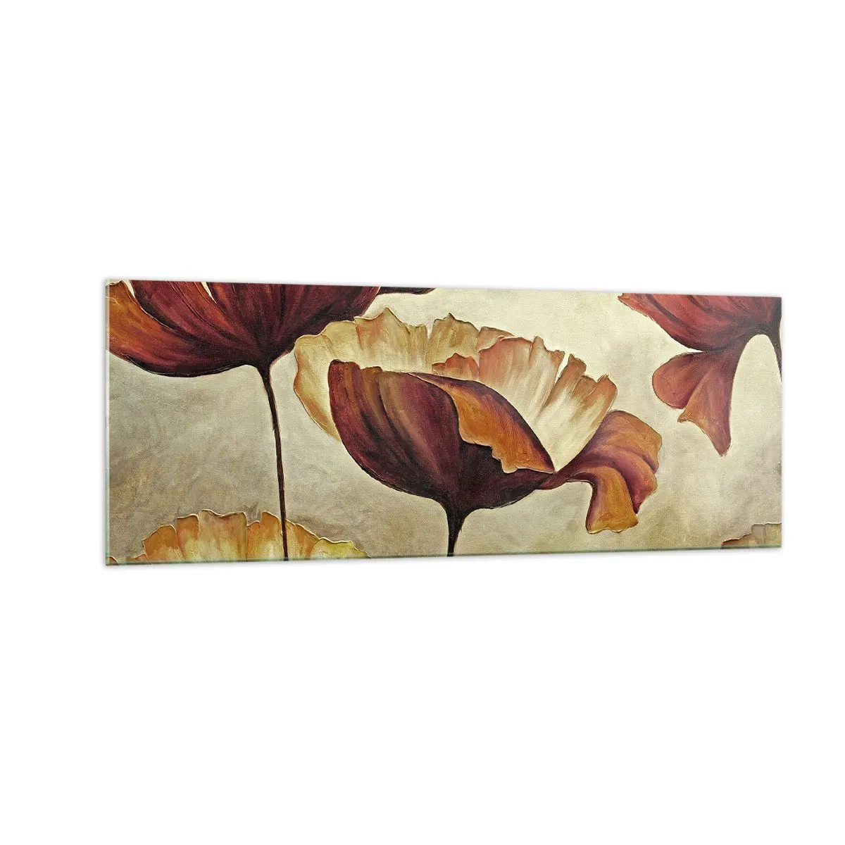 Obraz na skle - Lán lúky - 140x50 cm