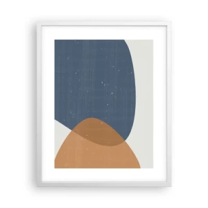 Plagát v bielom ráme - Ovály a vplyvy - 40x50 cm