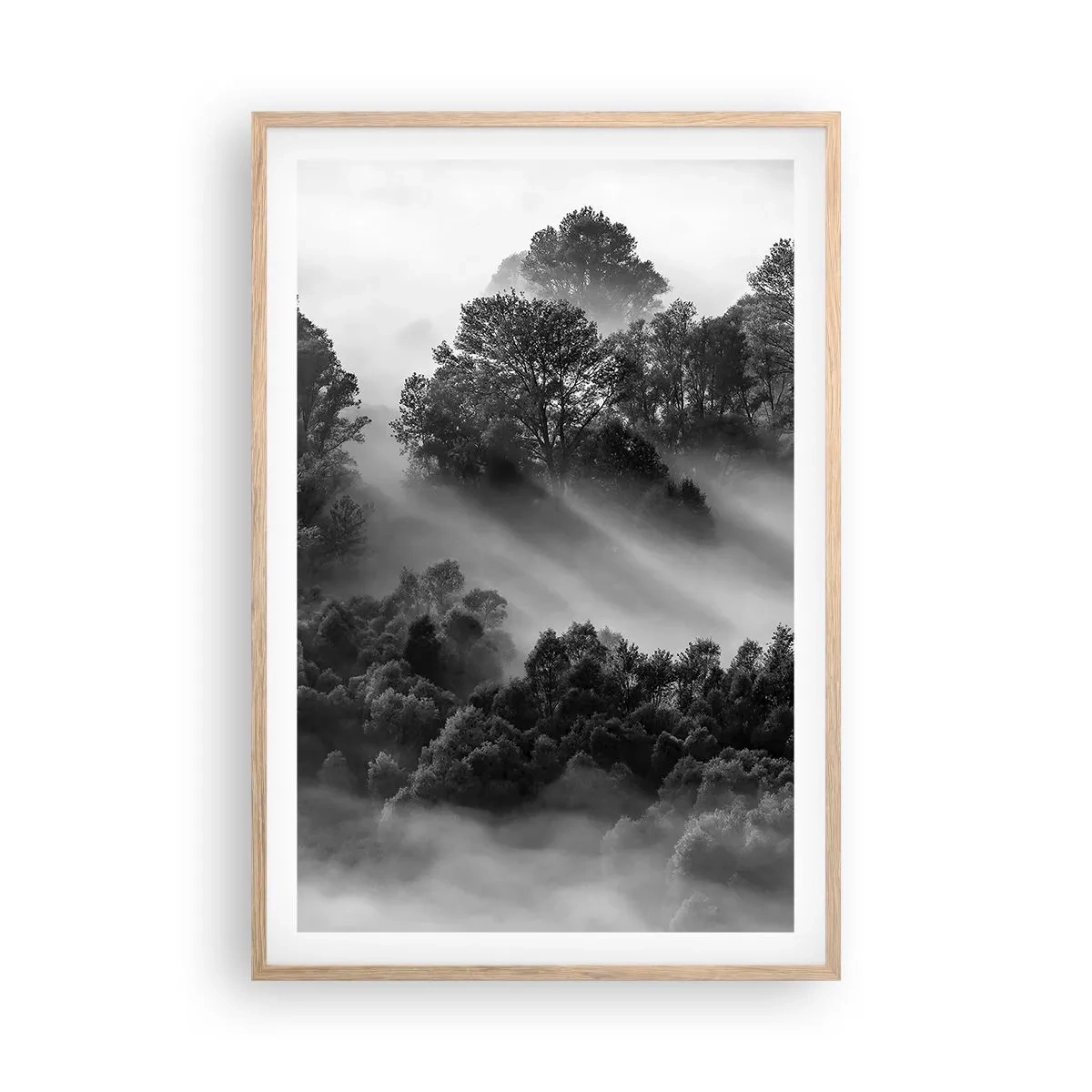Plagát v ráme zo svetlého duba - Prebúdzanie zo spánku - 61x91 cm