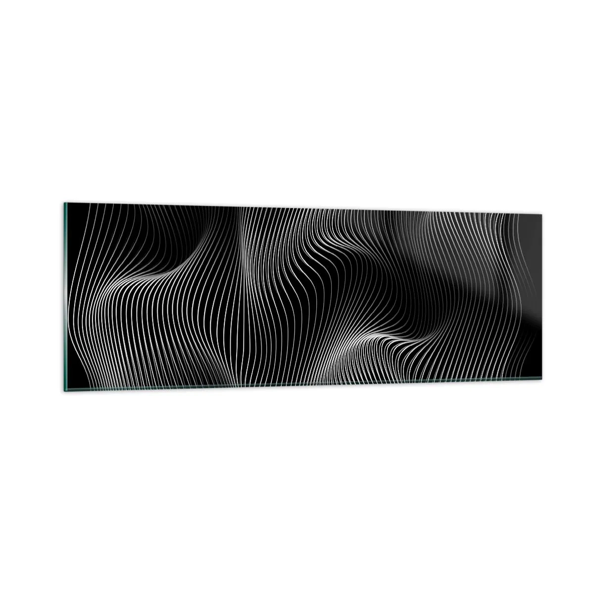 Obraz na skle - Tanec svetla v priestore - 90x30 cm