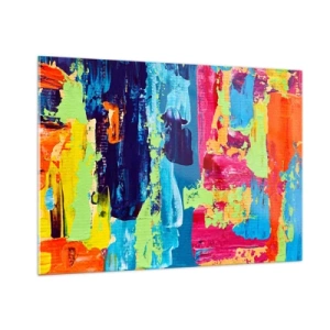 Obraz na skle - Život je krásny! - 100x70 cm