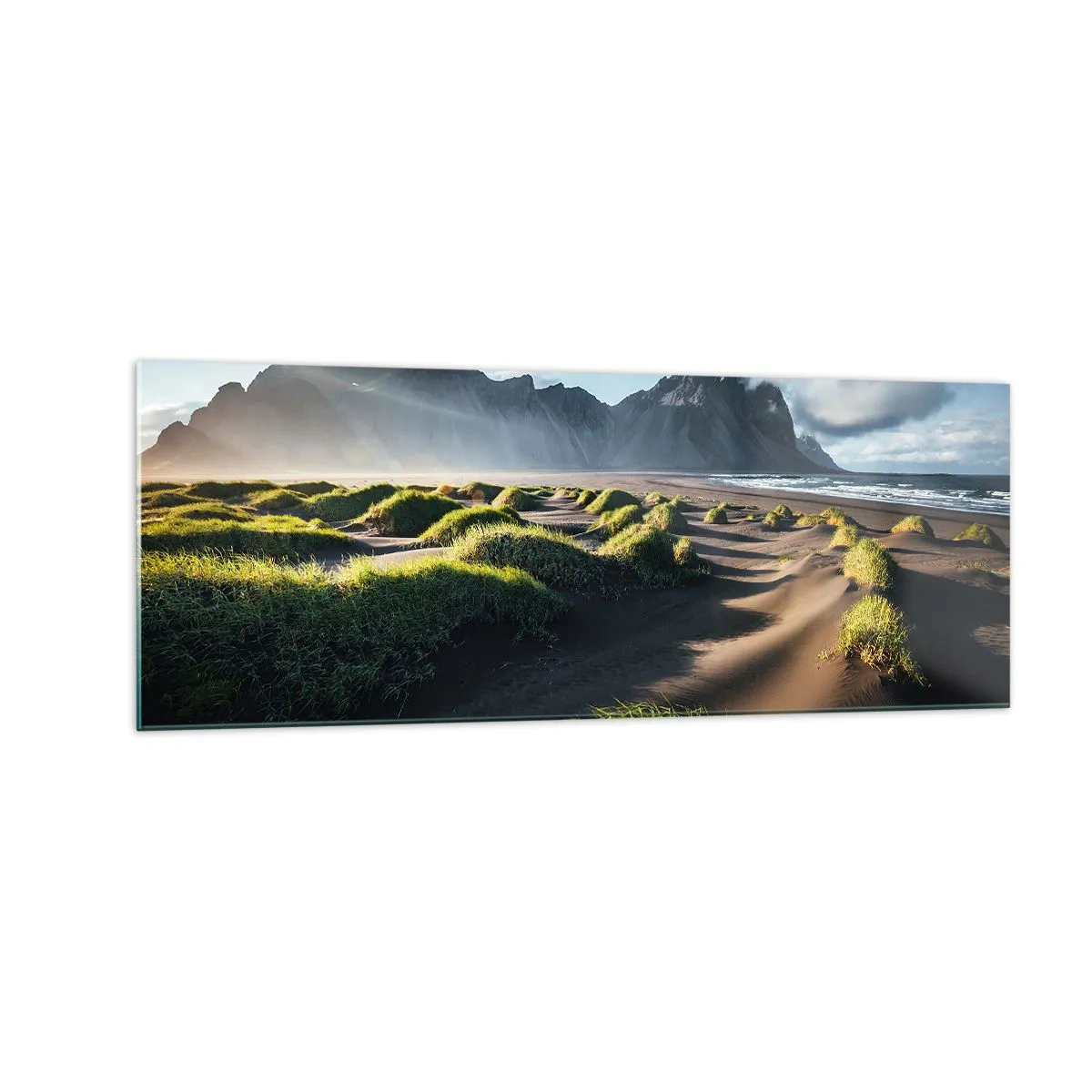 Obraz na skle - Harmónia živlov - 140x50 cm