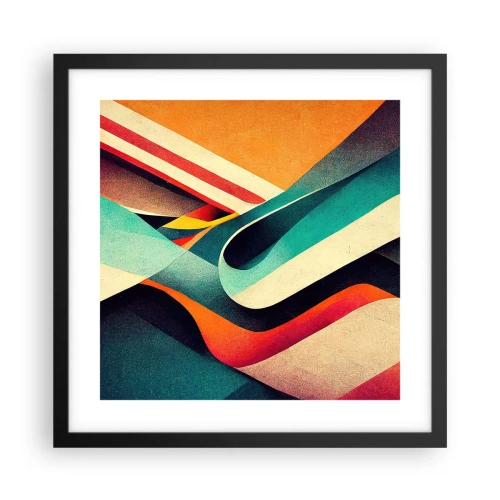 Plagát v čiernom ráme - Intenzívna kompozícia - 40x40 cm