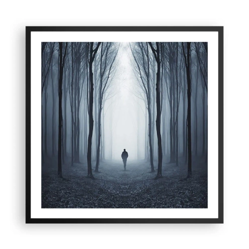 Plagát v čiernom ráme - A všetko jednoduché a jasné - 60x60 cm