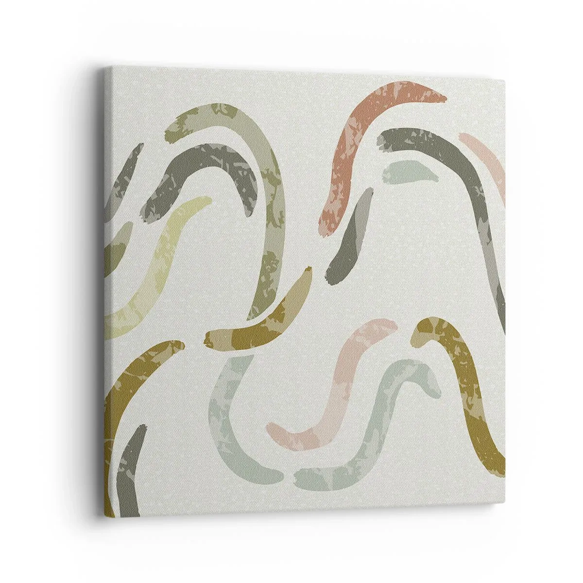 Obraz na plátne - Radostný tanec abstrakcie - 40x40 cm