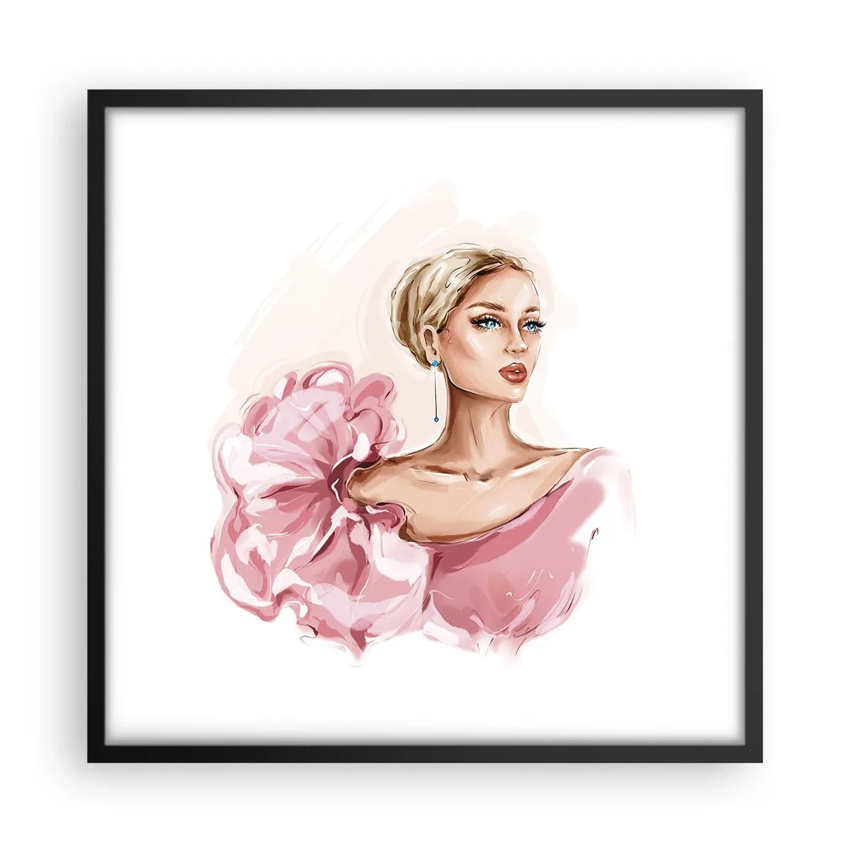 Plagát v čiernom ráme - Ako maľovaná… - 50x50 cm