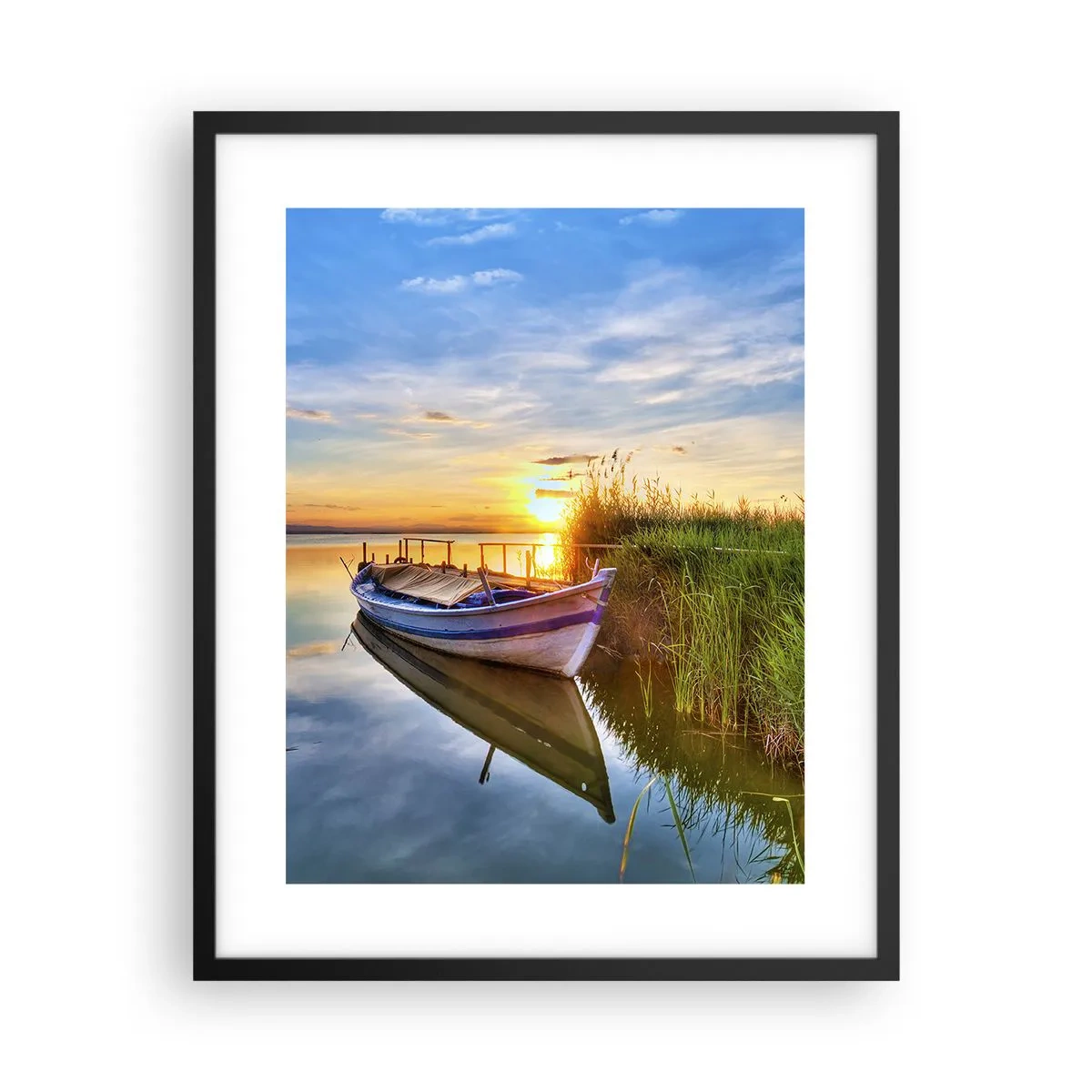 Plagát v čiernom ráme - Zátoka splnených snov - 40x50 cm