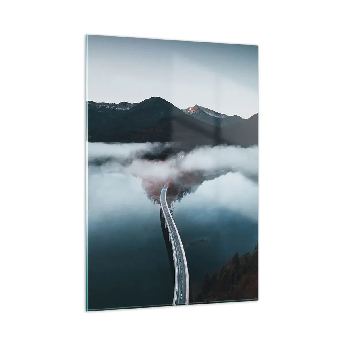 Obraz na skle - Pri vode hladkej ako zrkadlo - 50x70 cm