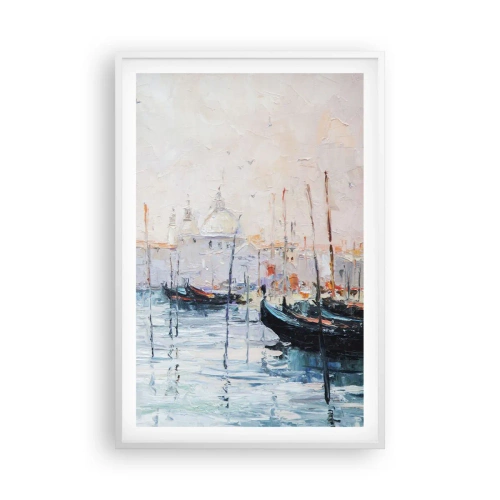 Plagát v bielom ráme - Za vodou, za hmlou - 61x91 cm