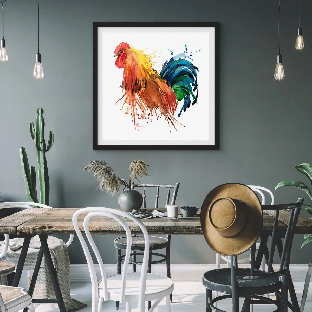 Plagát v čiernom ráme - Kráľovský šat, kráľovská pýcha - 40x40 cm