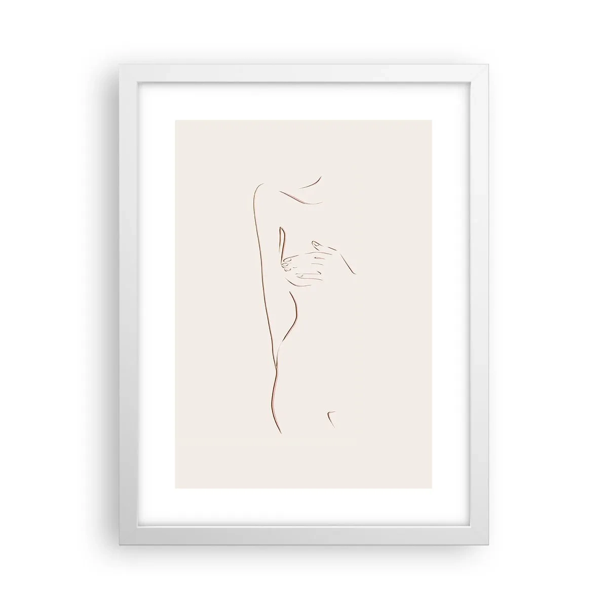 Plagát v bielom ráme - Tvar túžby - 30x40 cm