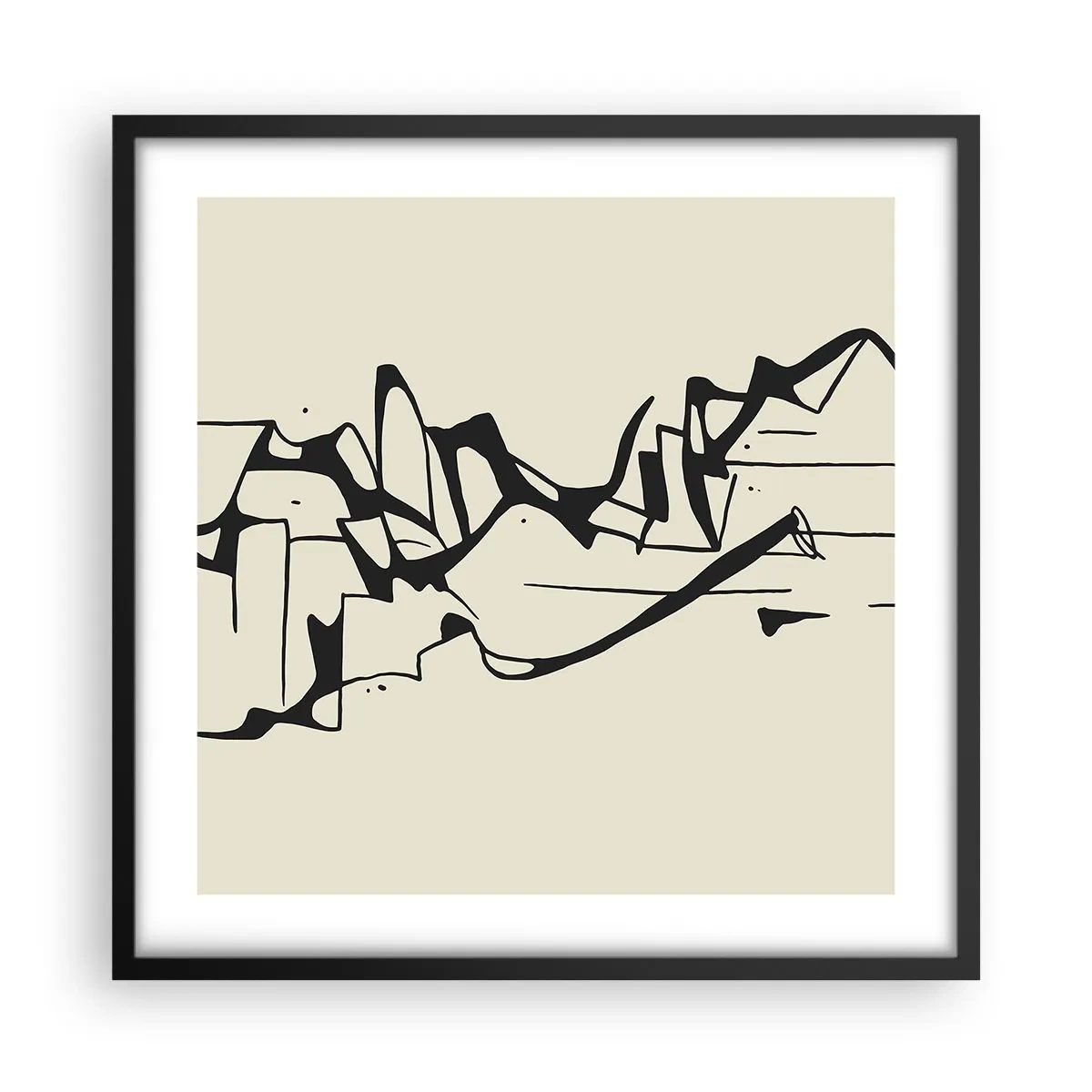 Plagát v čiernom ráme - Možná krajina - 50x50 cm