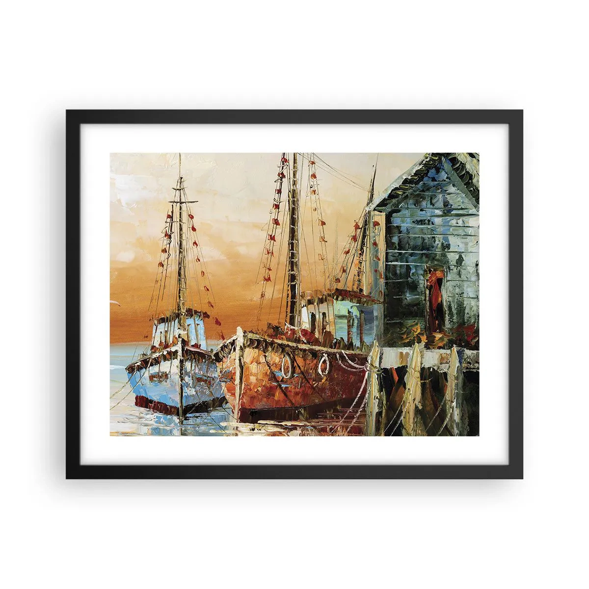 Plagát v čiernom ráme - Pokojný návrat - 50x40 cm