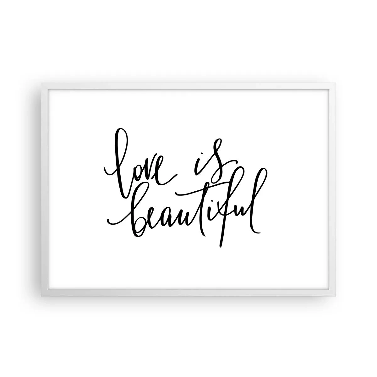 Plagát v bielom ráme - Prečítaj a zopakuj - 70x50 cm