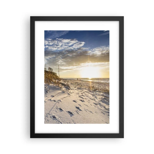 Plagát v čiernom ráme - Pozvánka na prechádzku - 30x40 cm