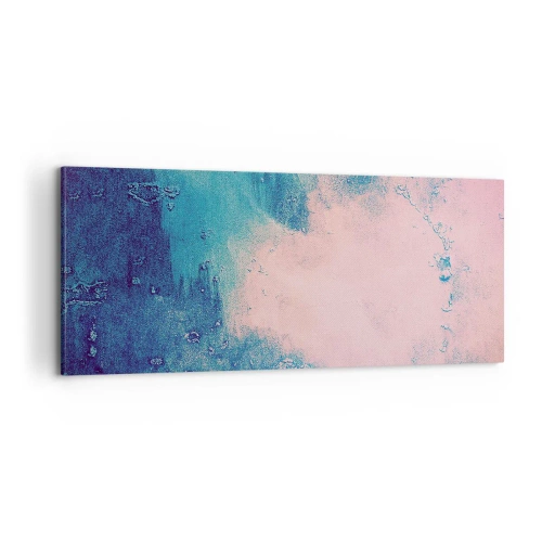 Obraz na plátne - Modré objatie - 100x40 cm
