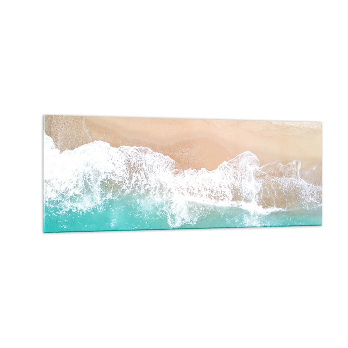 Obraz na skle - Maznavý dotyk - 140x50 cm