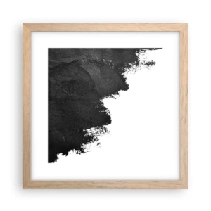 Plagát v ráme zo svetlého duba - Živly: zem - 30x30 cm