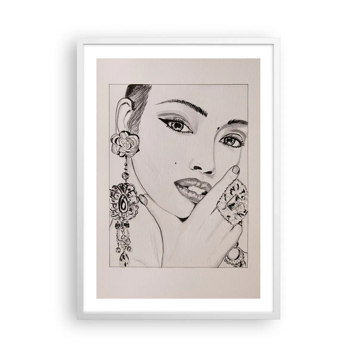 Plagát v bielom ráme - Najkrajší klenot - 50x70 cm