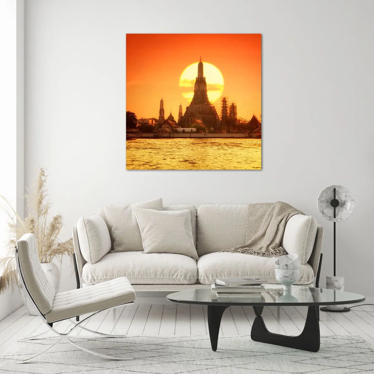 Obraz na skle - K slnku, vždy k slnku - 40x40 cm