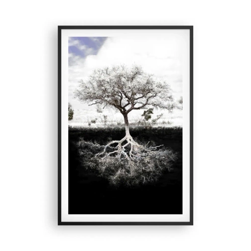 Plagát v čiernom ráme - Objavenie podstaty sveta - 61x91 cm