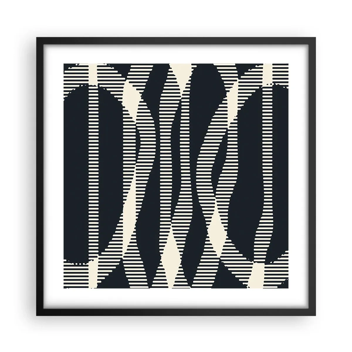 Plagát v čiernom ráme - Pokus o prelomenie temnoty - 50x50 cm