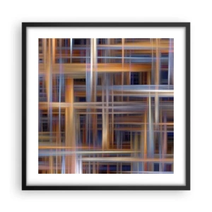 Plagát v čiernom ráme - Utkané zo svetla - 50x50 cm
