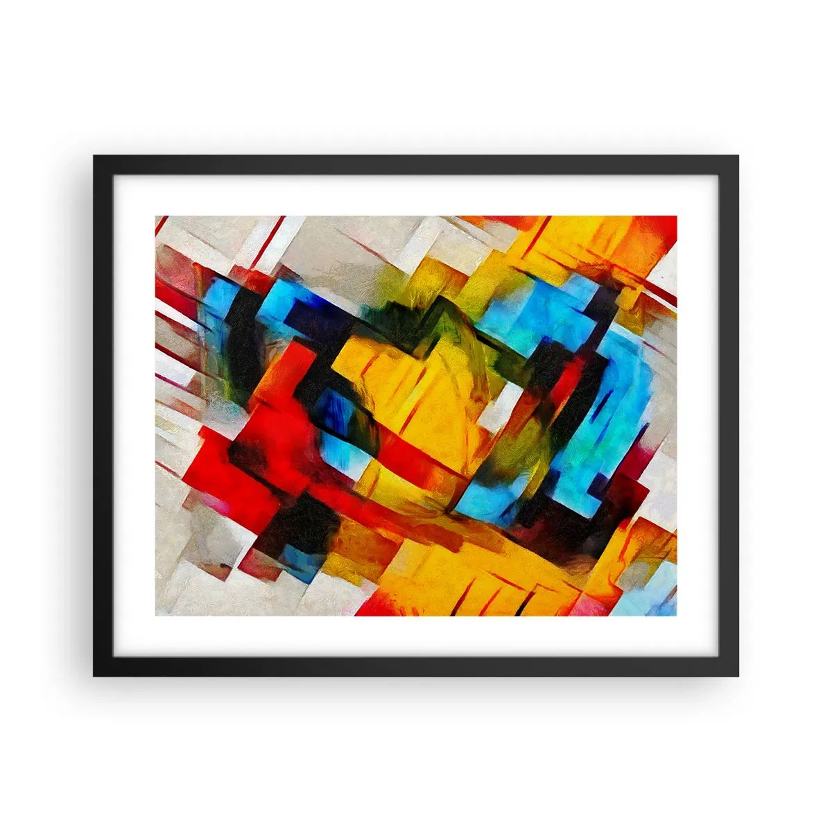 Plagát v čiernom ráme - Viacfarebný mix - 50x40 cm