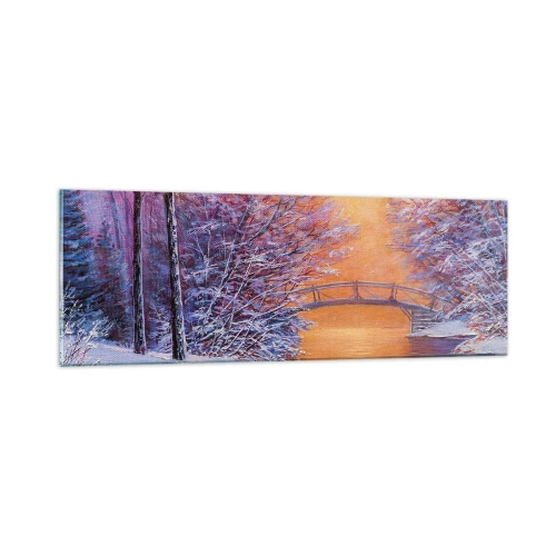 Obraz na skle - Stretneme sa tu - 90x30 cm