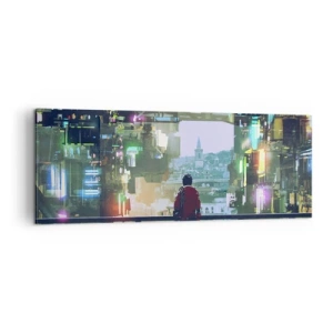 Obraz na plátne - Dva svety - 140x50 cm
