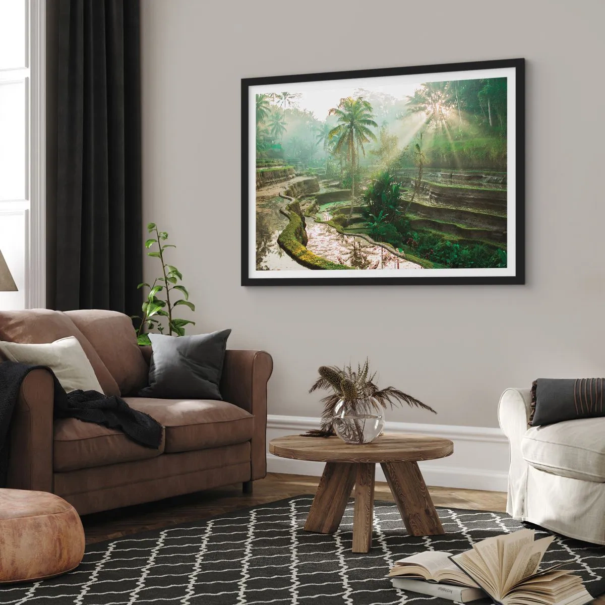 Plagát v čiernom ráme - Vyrastať na slnku - 100x70 cm