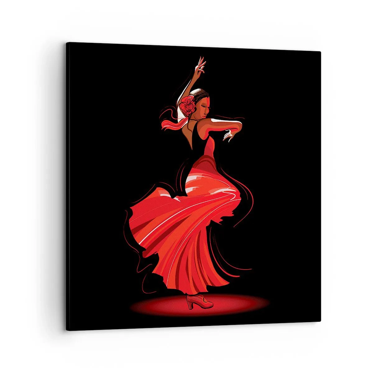 Obraz na plátne - Horúca duša flamenco - 50x50 cm