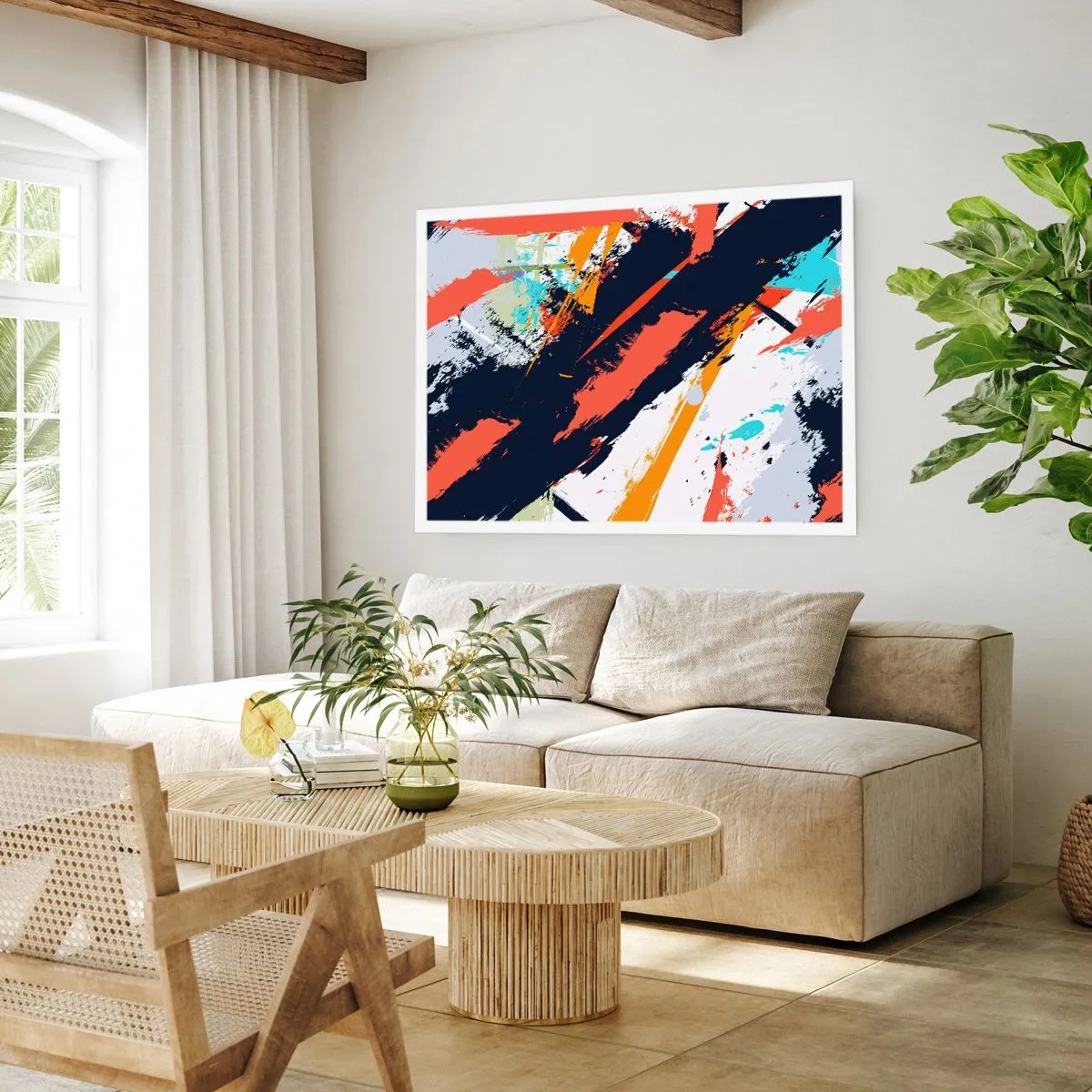 Plagát - Dynamická kompozícia - 100x70 cm