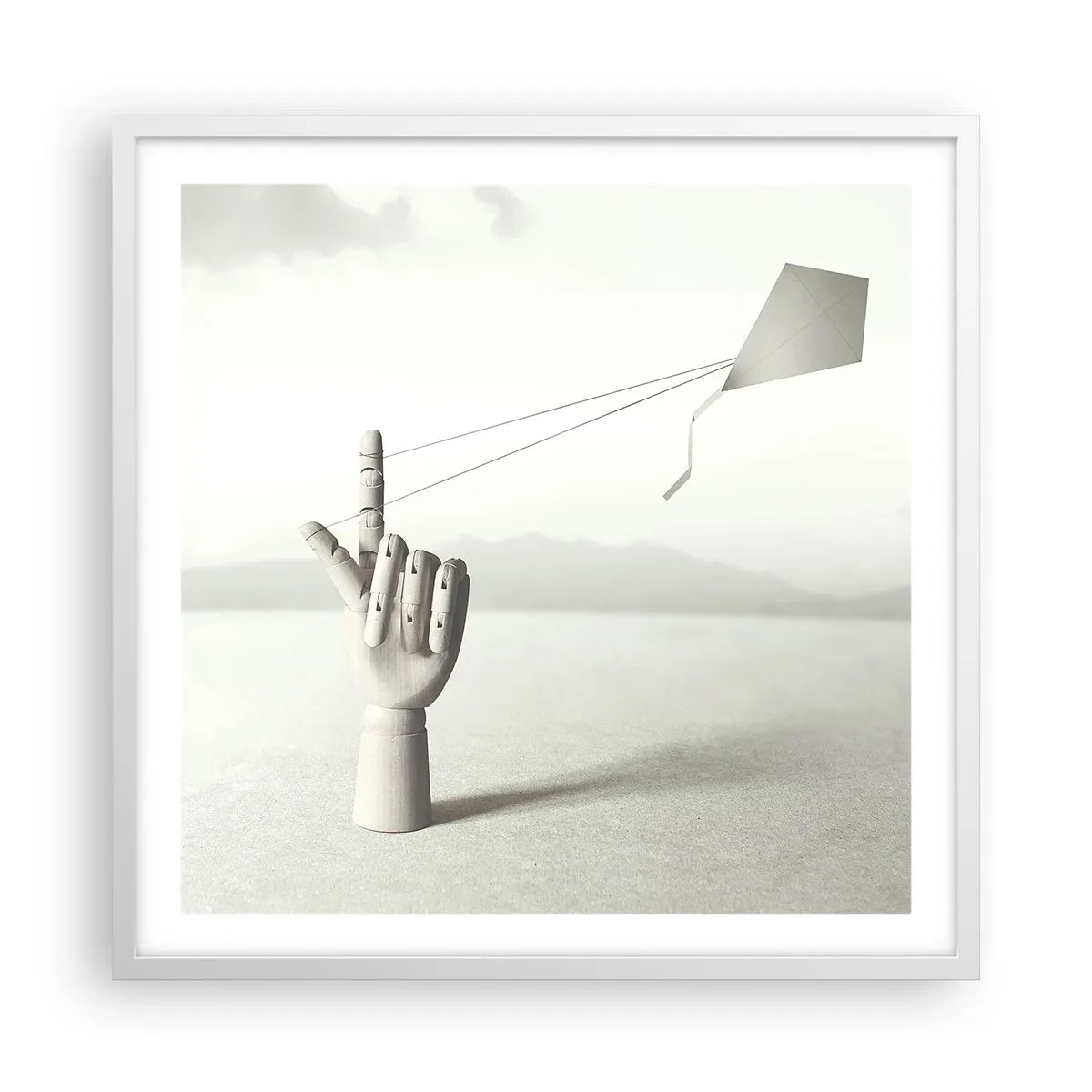 Plagát v bielom ráme - Výzva - 60x60 cm