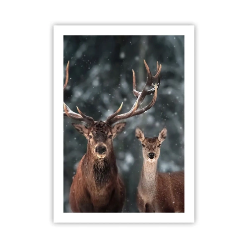 Plagát - Pán lesa so svojou ženou - 50x70 cm