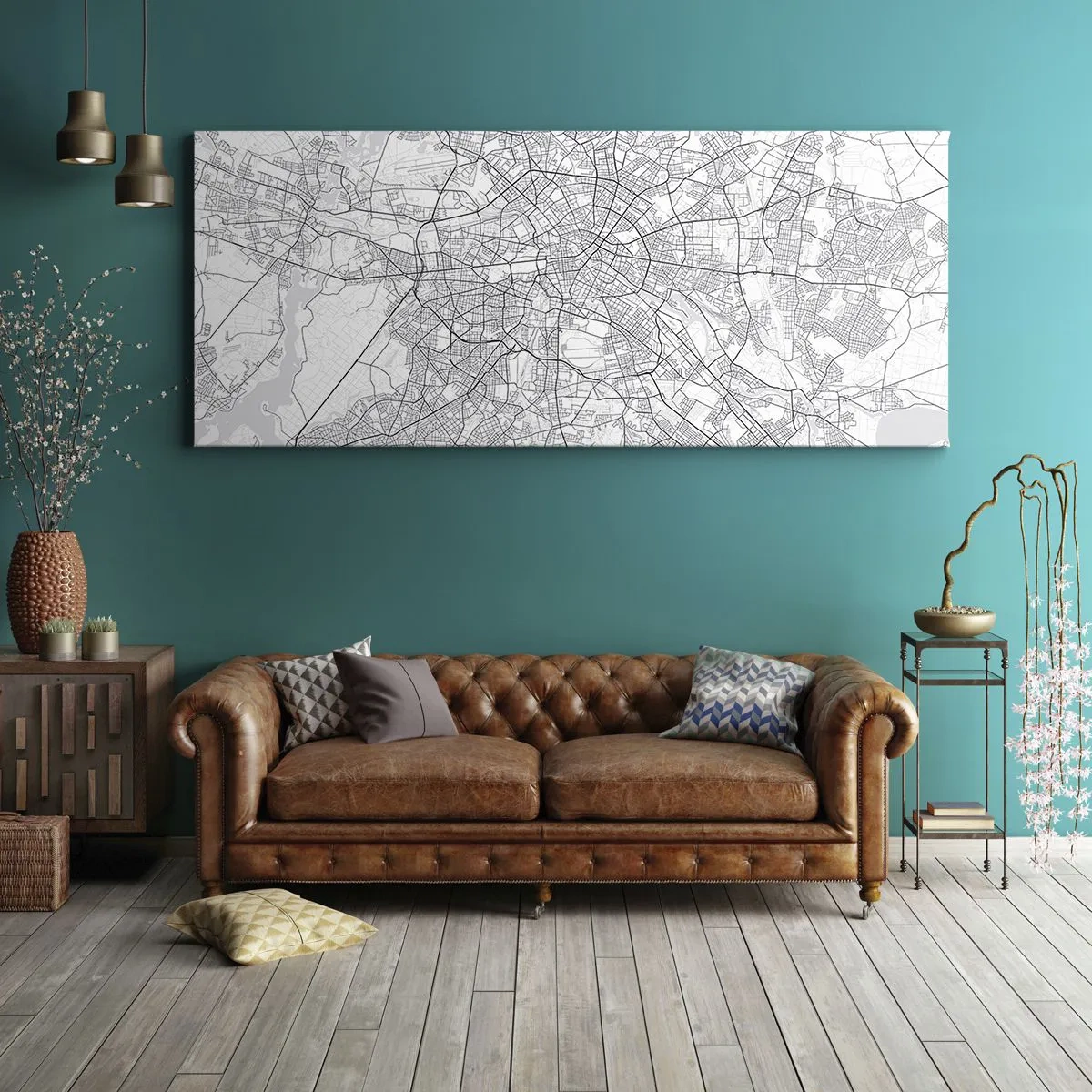 Obraz na plátne - Kvet Berlína - 160x50 cm