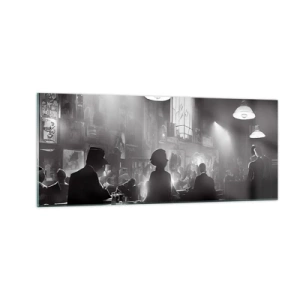 Obraz na skle - V jazzovej atmosfére - 100x40 cm
