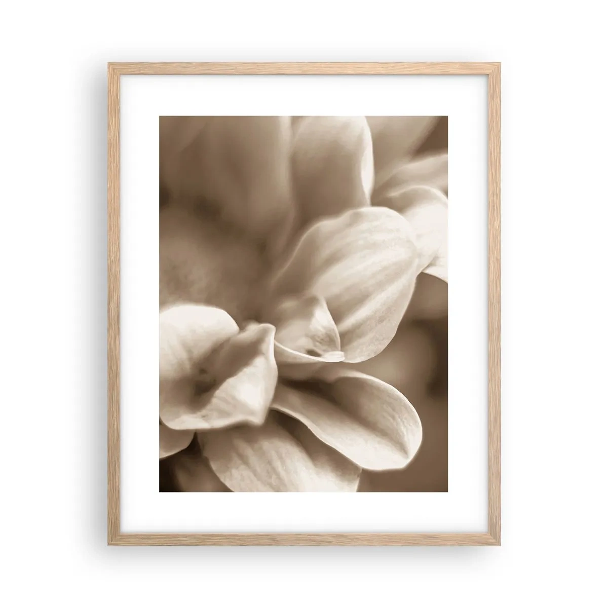 Plagát v ráme zo svetlého duba - Nežné ako úsmev - 40x50 cm