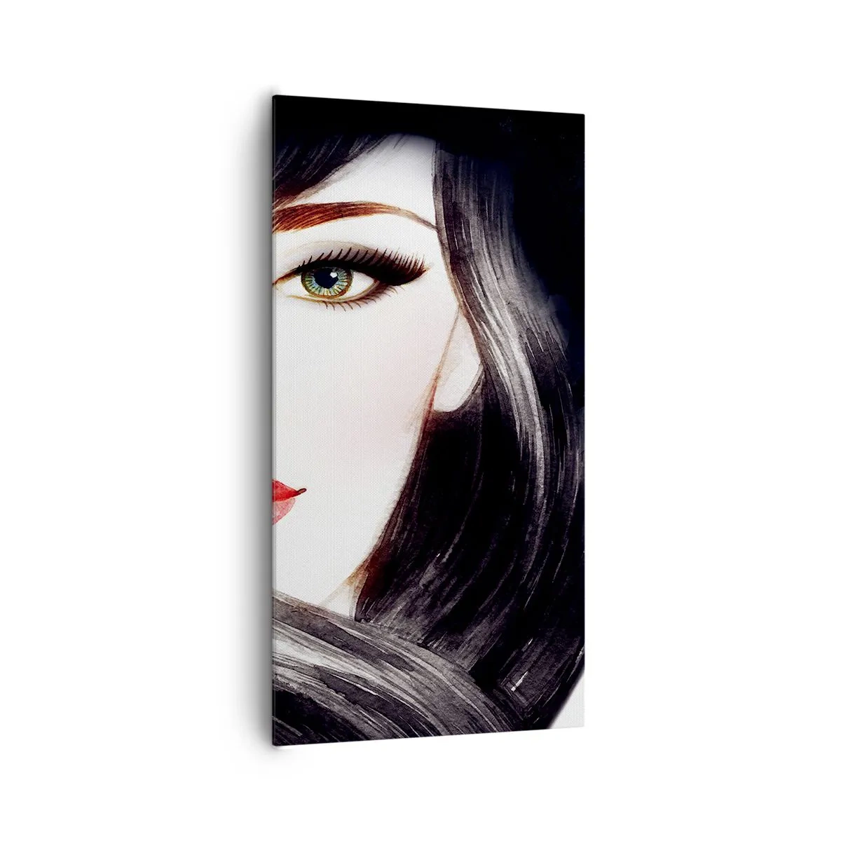 Obraz na plátne - Zafírový pohľad - 65x120 cm