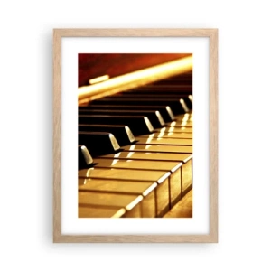 Plagát v ráme zo svetlého duba - Neobmedzené možnosti - 30x40 cm