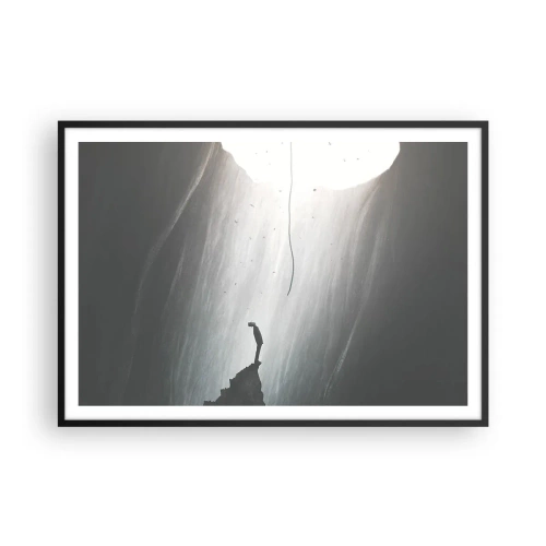 Plagát v čiernom ráme - Vždy máte na výber - 100x70 cm