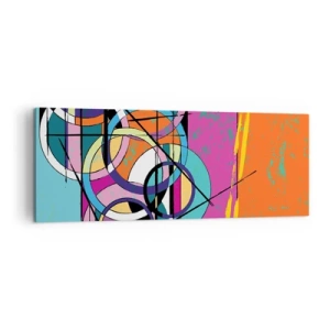 Obraz na plátne - Kruh za kruhom - 140x50 cm