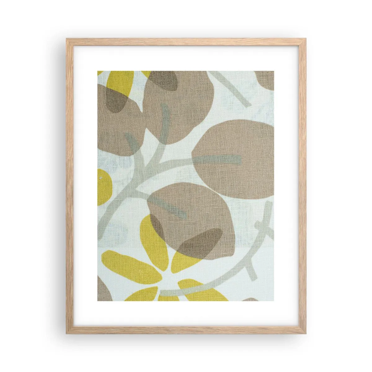 Plagát v ráme zo svetlého duba - Kompozícia v plnom slnku - 40x50 cm