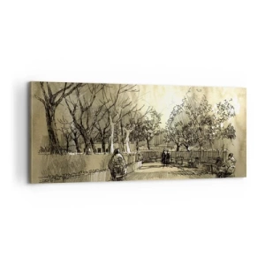 Obraz na plátne - Pierkom zastavený okamih - 100x40 cm