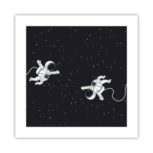 Plagát - Kozmický tanec - 40x40 cm