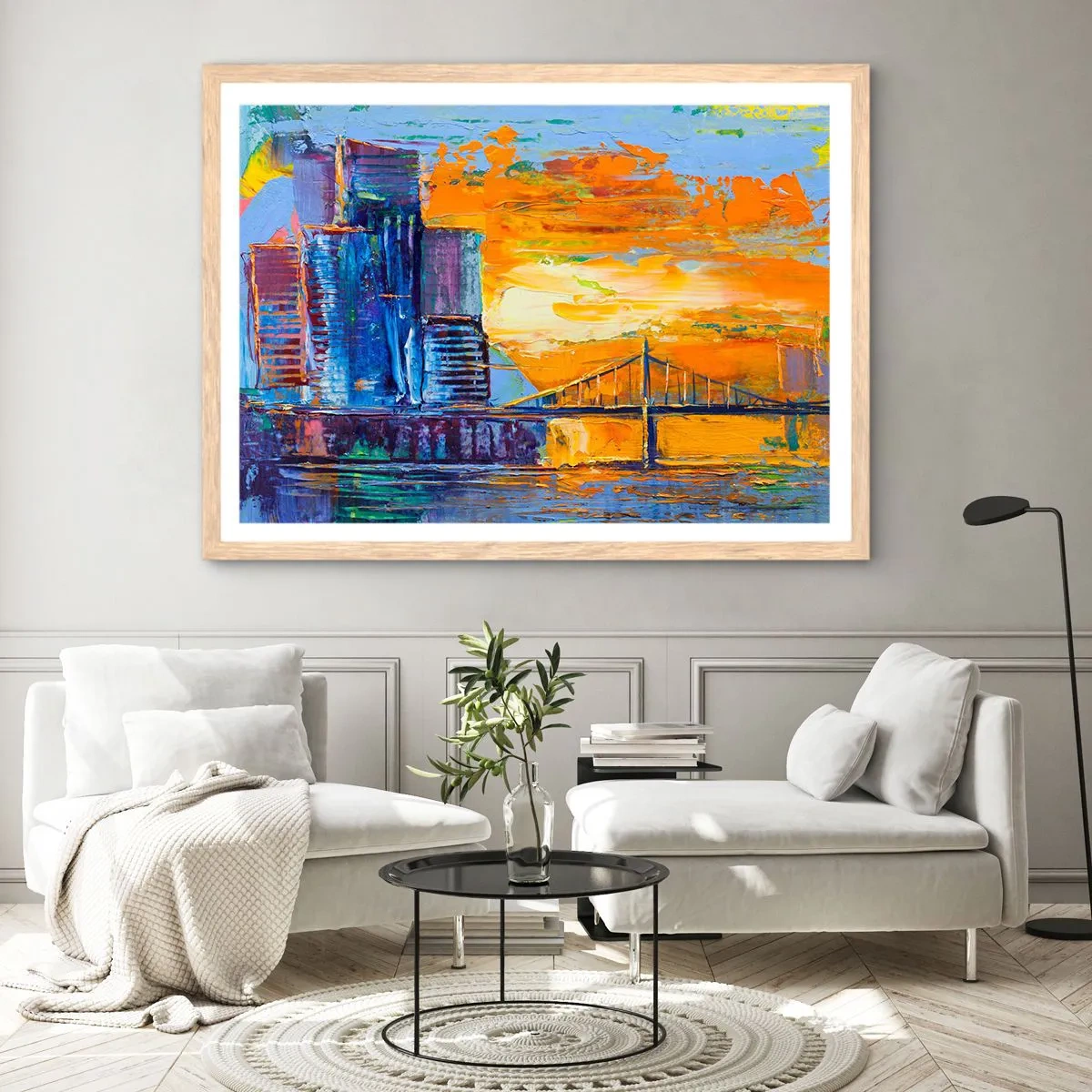 Plagát v ráme zo svetlého duba - Kultúra a príroda - 40x30 cm