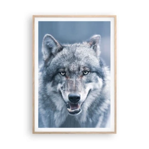 Plagát v ráme zo svetlého duba - Prijmete túto výzvu? - 70x100 cm